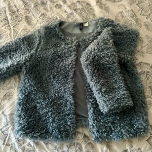 H&M Cropped Fur Jacket